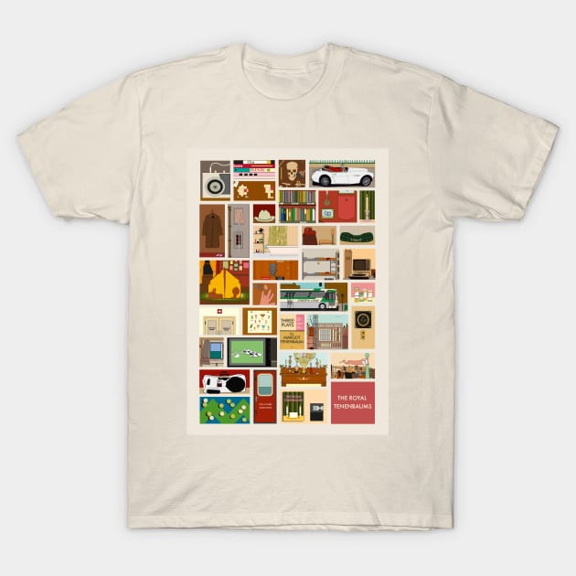 Royal Tenenbaums v2 T-Shirt by JordanBoltonDesign